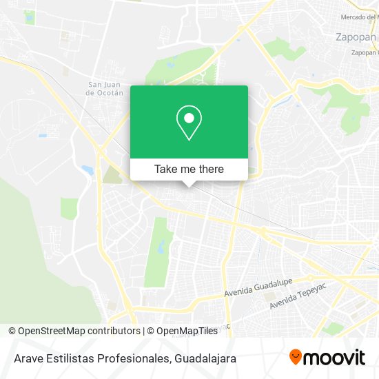 Mapa de Arave Estilistas Profesionales