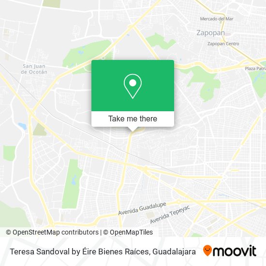 Teresa Sandoval by Éire Bienes Raíces map