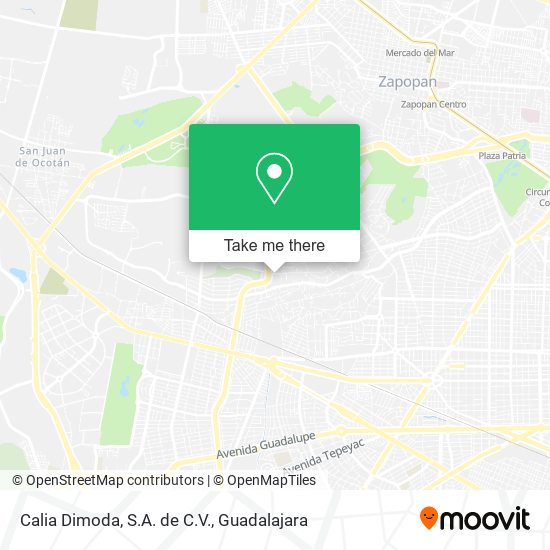 Mapa de Calia Dimoda, S.A. de C.V.