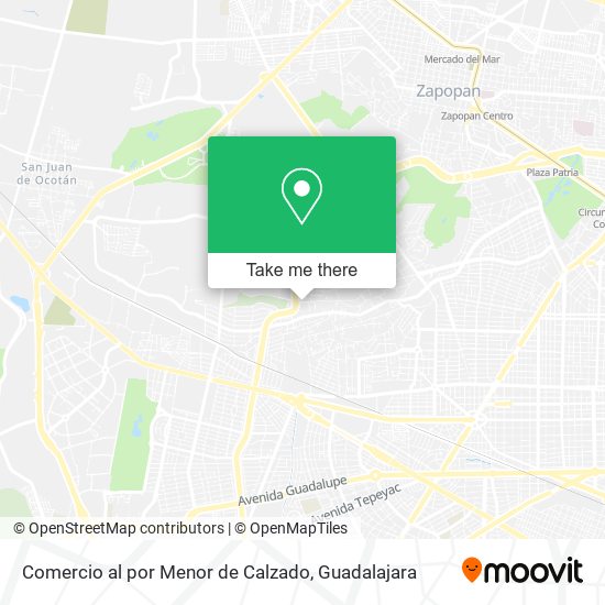 Comercio al por Menor de Calzado map