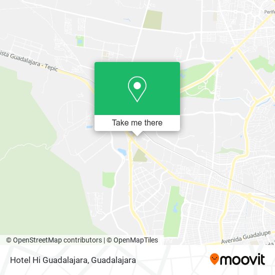 Hotel Hi Guadalajara map