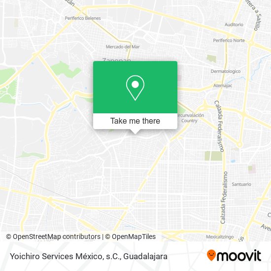 Mapa de Yoichiro Services México, s.C.