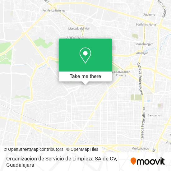Organización de Servicio de Limpieza SA de CV map