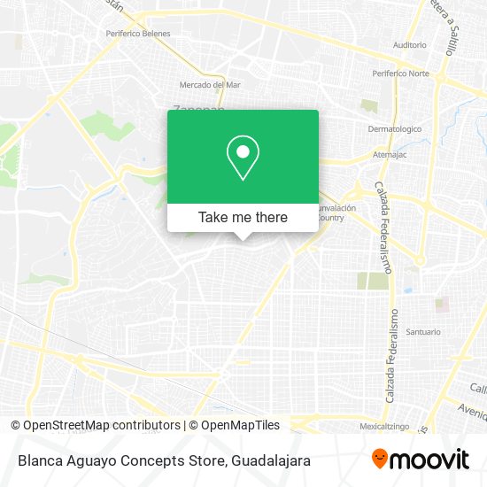 Mapa de Blanca Aguayo Concepts Store