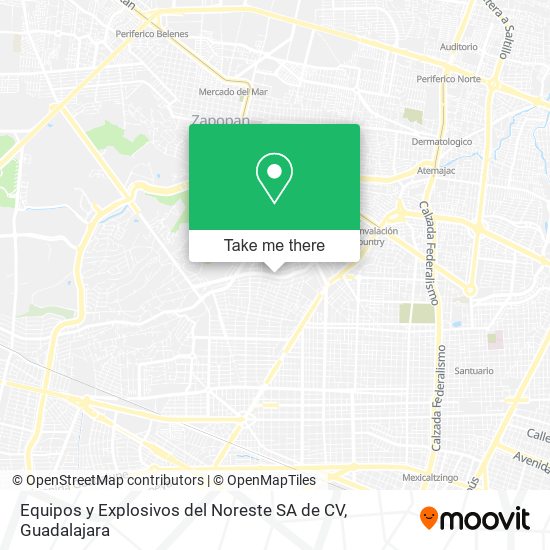 Mapa de Equipos y Explosivos del Noreste SA de CV