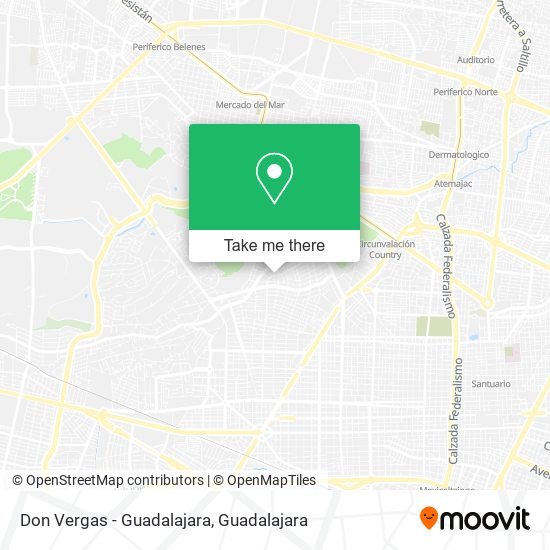 Don Vergas - Guadalajara map