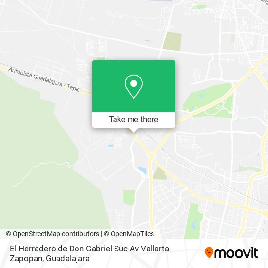 Mapa de El Herradero de Don Gabriel Suc Av Vallarta Zapopan