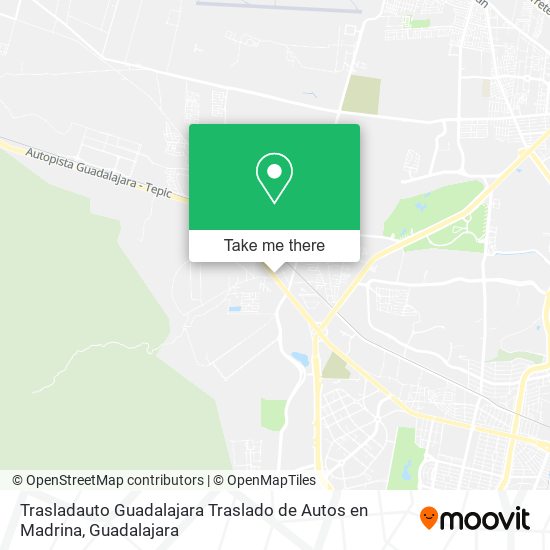 Mapa de Trasladauto Guadalajara Traslado de Autos en Madrina