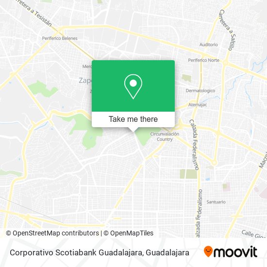 Mapa de Corporativo Scotiabank Guadalajara