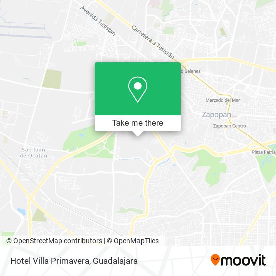 Hotel Villa Primavera map