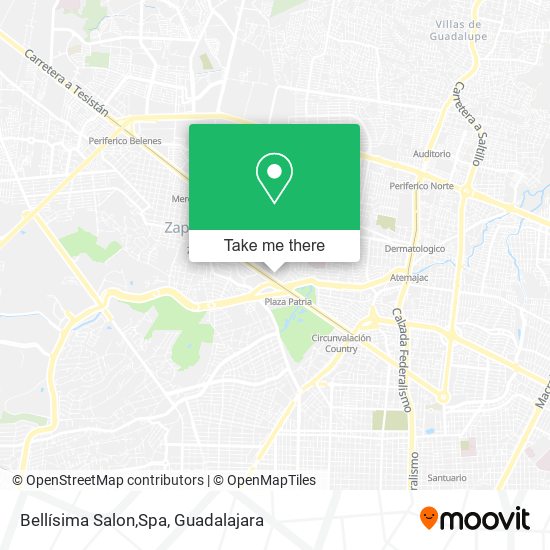Bellísima Salon,Spa map