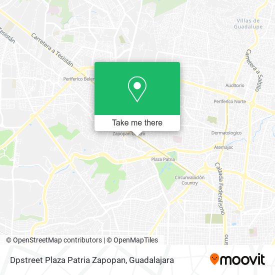 Dpstreet Plaza Patria Zapopan map