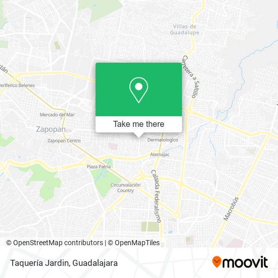 Taquería Jardin map