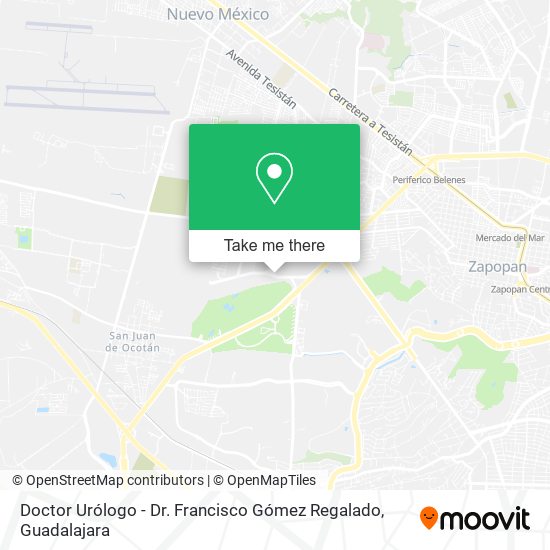 Mapa de Doctor Urólogo - Dr. Francisco Gómez Regalado