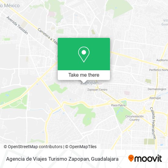 Agencia de Viajes Turismo Zapopan map