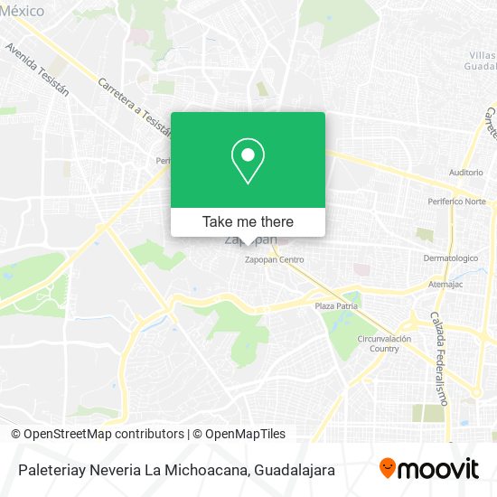 Paleteriay Neveria La Michoacana map