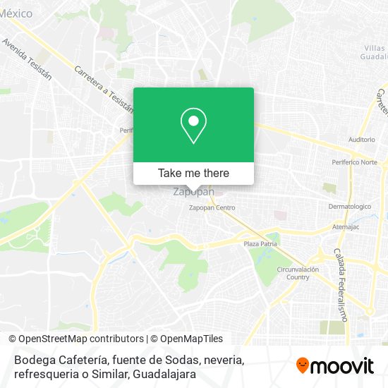 Bodega Cafetería, fuente de Sodas, neveria, refresqueria o Similar map