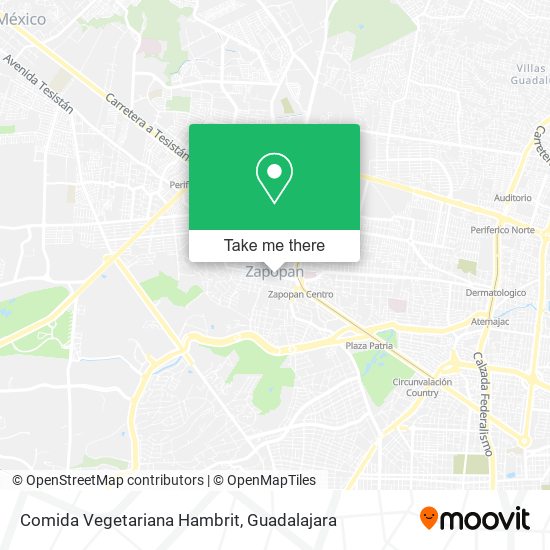 Mapa de Comida Vegetariana Hambrit