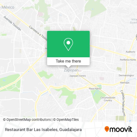 Mapa de Restaurant Bar Las Isabeles