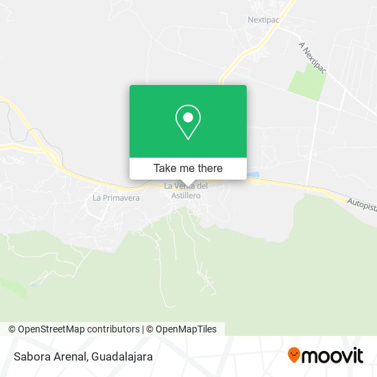 Sabora Arenal map