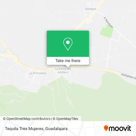 Tequila Tres Mujeres map