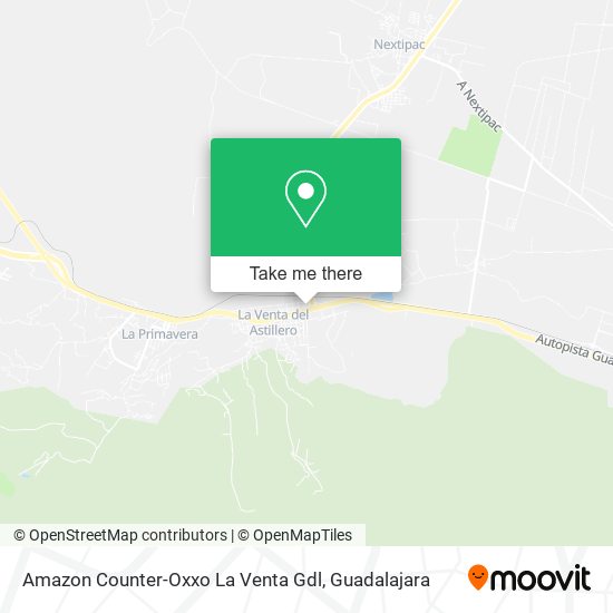 Amazon Counter-Oxxo La Venta Gdl map