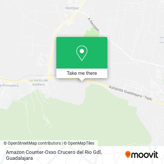 Amazon Counter-Oxxo Crucero del Rio Gdl map
