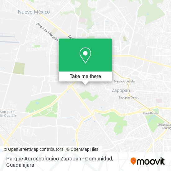 Parque Agroecológico Zapopan - Comunidad map