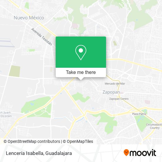 Lencería Isabella map