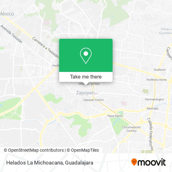 Helados La Michoacana map