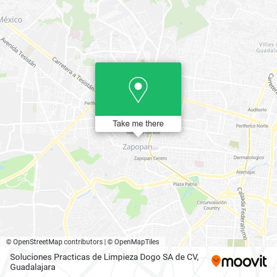 Mapa de Soluciones Practicas de Limpieza Dogo SA de CV