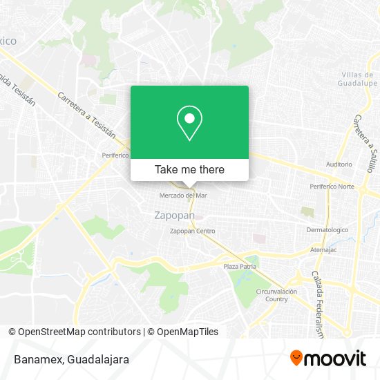 Mapa de Banamex