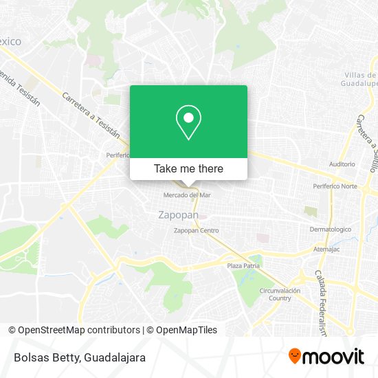 Mapa de Bolsas Betty