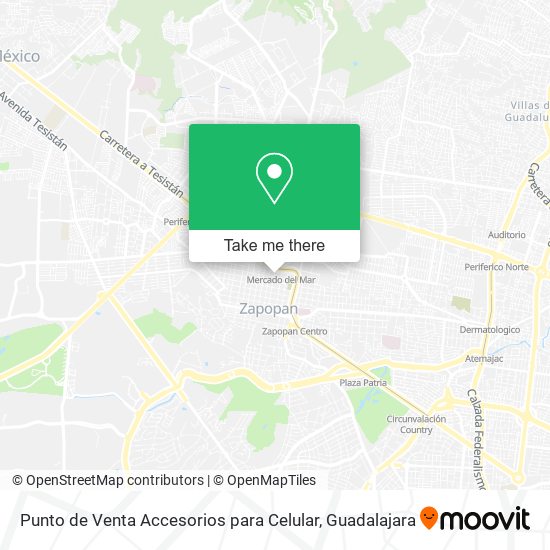 Punto de Venta Accesorios para Celular map