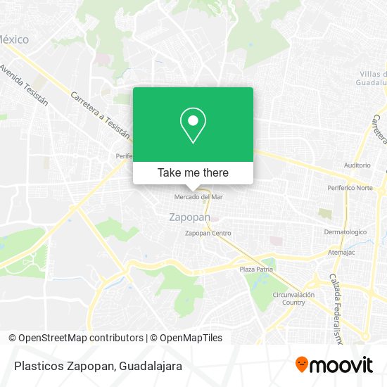 Plasticos Zapopan map