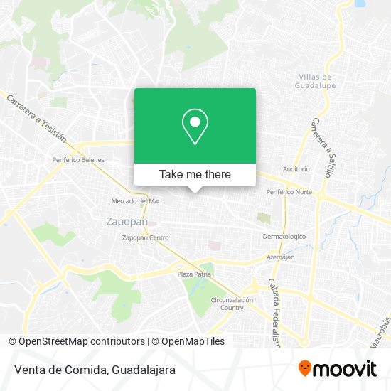 Mapa de Venta de Comida