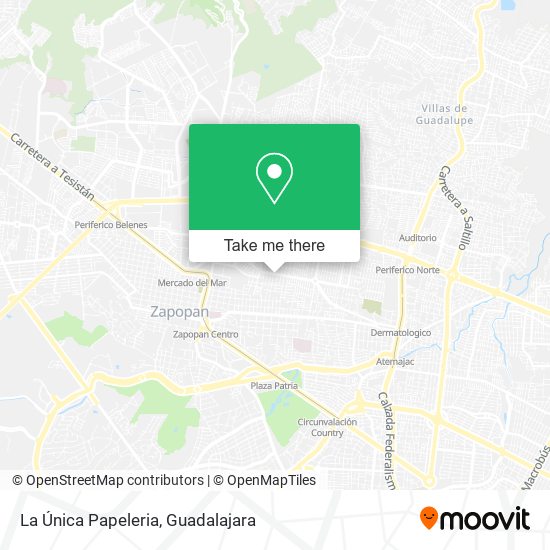 La Única Papeleria map