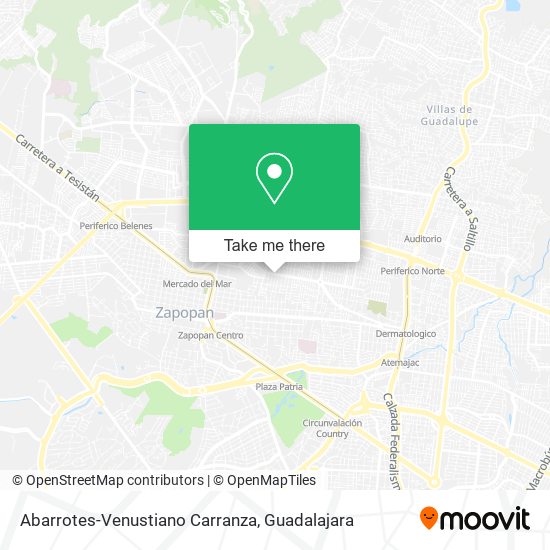 Abarrotes-Venustiano Carranza map