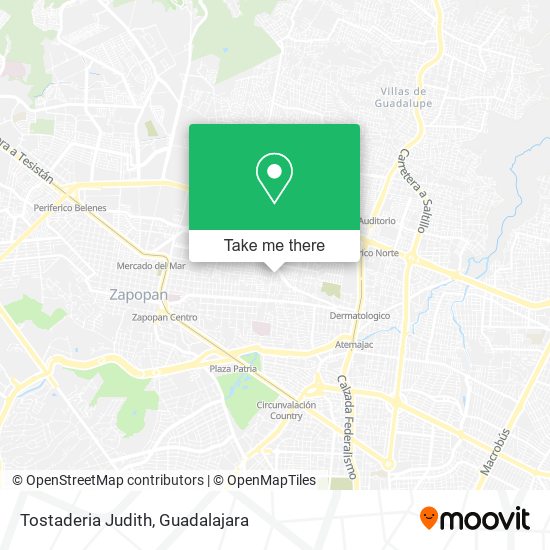 Tostaderia Judith map