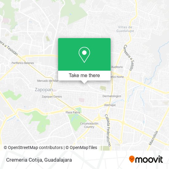 Mapa de Cremeria Cotija