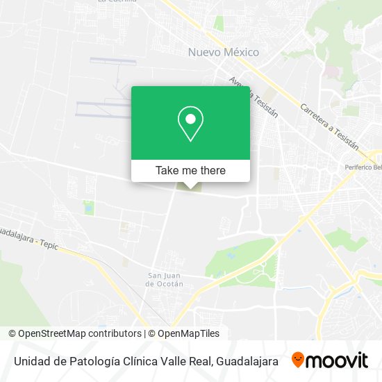 Mapa de Unidad de Patología Clínica Valle Real