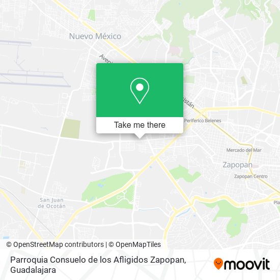 Mapa de Parroquia Consuelo de los Afligidos Zapopan