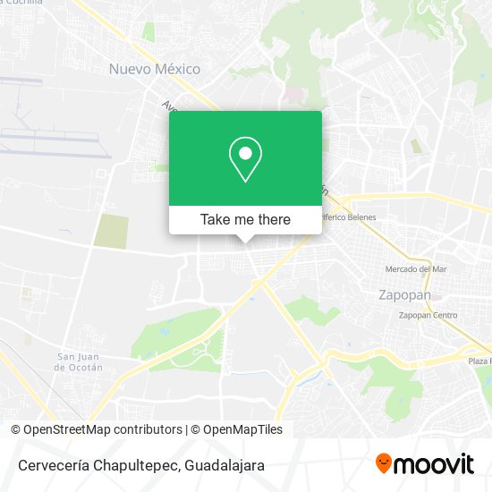 Mapa de Cervecería Chapultepec