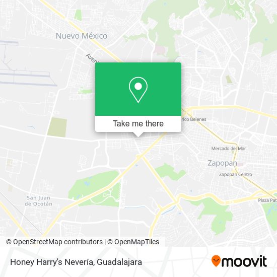 Honey Harry's Nevería map