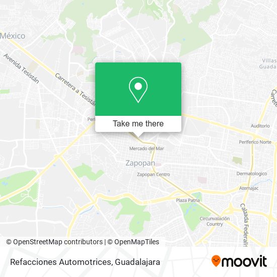 Refacciones Automotrices map