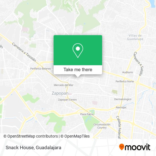 Mapa de Snack House