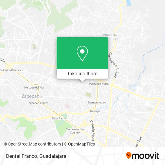 Mapa de Dental Franco