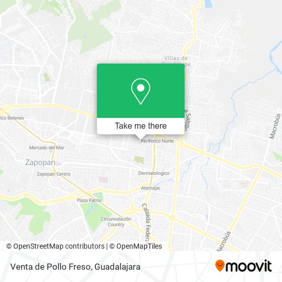 Venta de Pollo Freso map