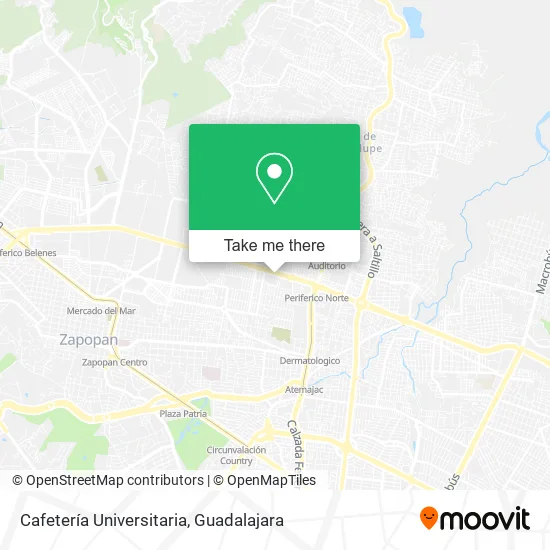 Mapa de Cafetería Universitaria