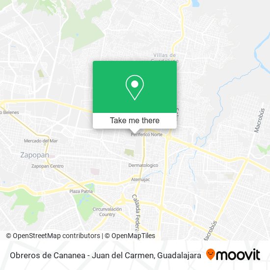 Obreros de Cananea - Juan del Carmen map